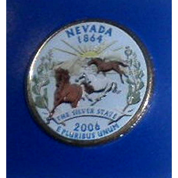 NEVADA COLORIZED QUARTER & FIRST DAY COVER - POSTAL COMMEMORATIVE SOCIETY - Picture 3 of 4